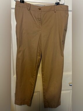 Talbots Perfect Crop Pant in light camel
